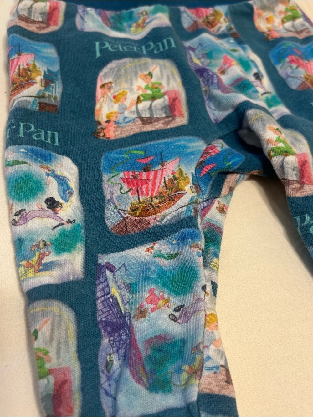 Rare Disney Baby Peter Pan Pants Size 9-12Months Vtg Design - Picture 2 of 7